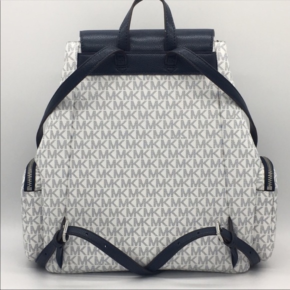 MICHAEL KORS ABBEY LG CARGO BACKPACK OPWHT MULTI - Picture 2 of 8